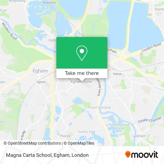 Magna Carta School, Egham map