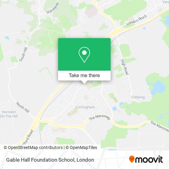 Gable Hall Foundation School map