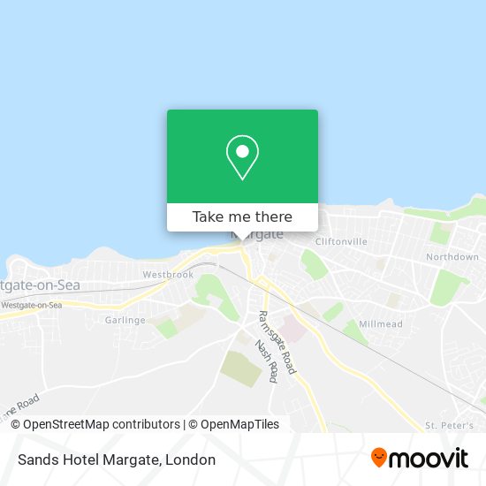 Sands Hotel Margate map