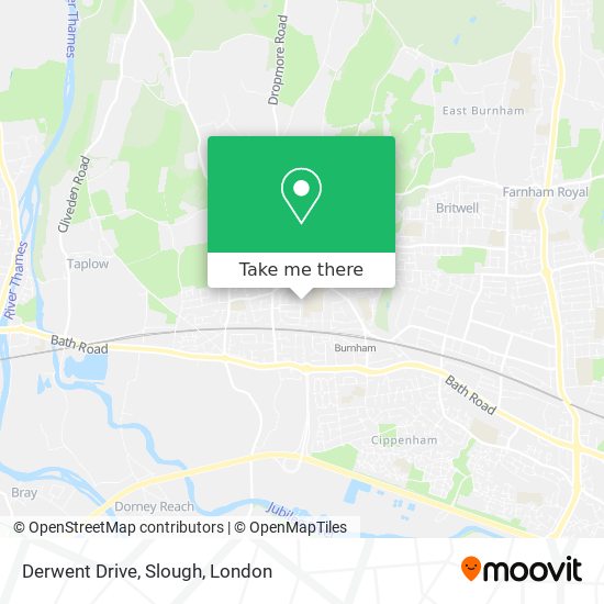 Derwent Drive, Slough map