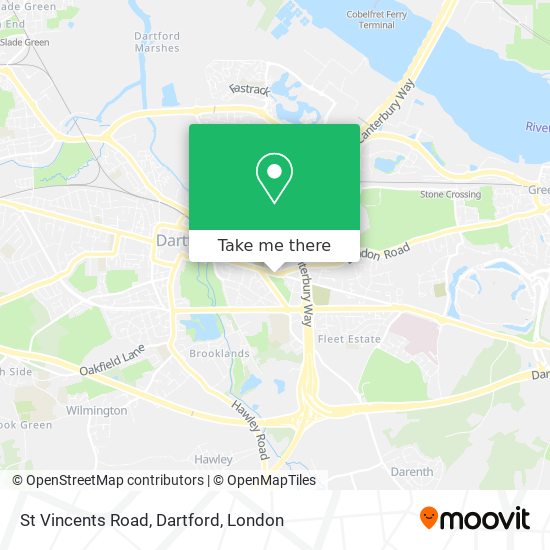 St Vincents Road, Dartford map