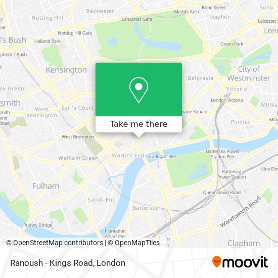 Ranoush - Kings Road map