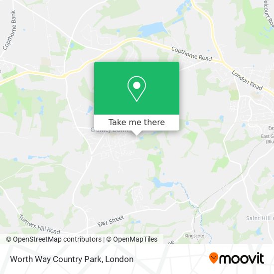 Worth Way Country Park map