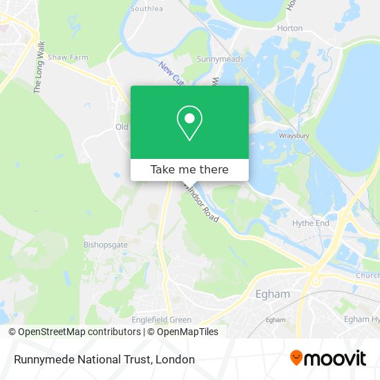 Runnymede National Trust map