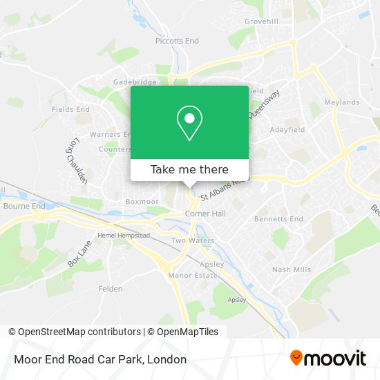 Moor End Road Car Park map