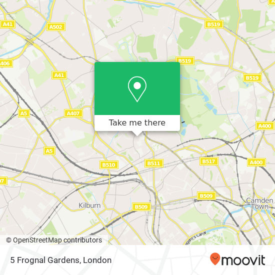 5 Frognal Gardens, Hampstead (NW3) London map