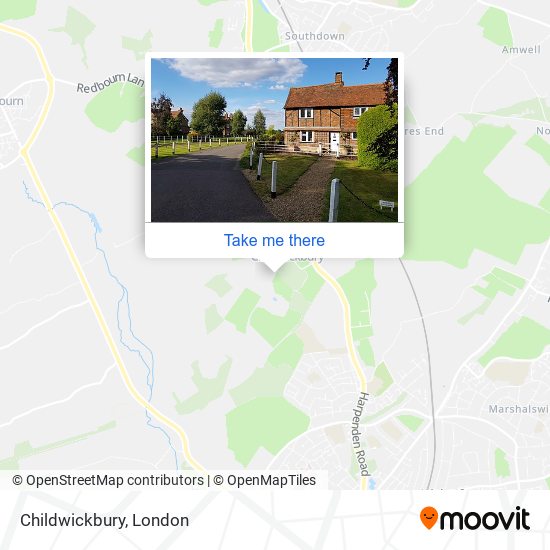 Childwickbury map