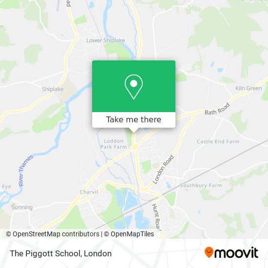 The Piggott School map