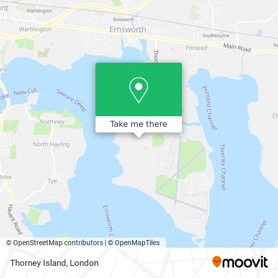 Thorney Island map