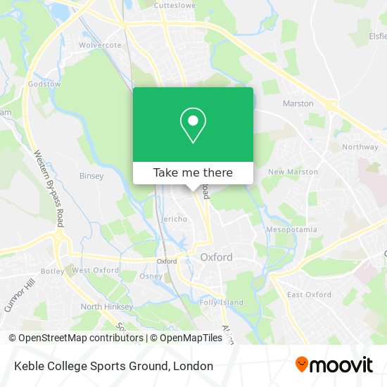Keble College Sports Ground map