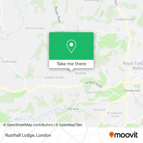 Rusthall Lodge map