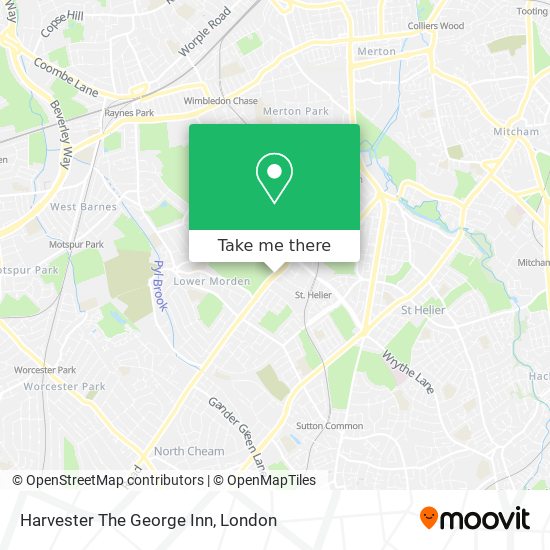 Harvester The George Inn map