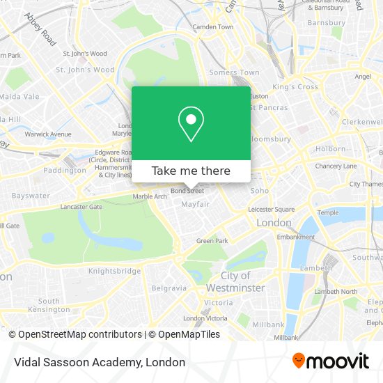 Vidal Sassoon Academy map