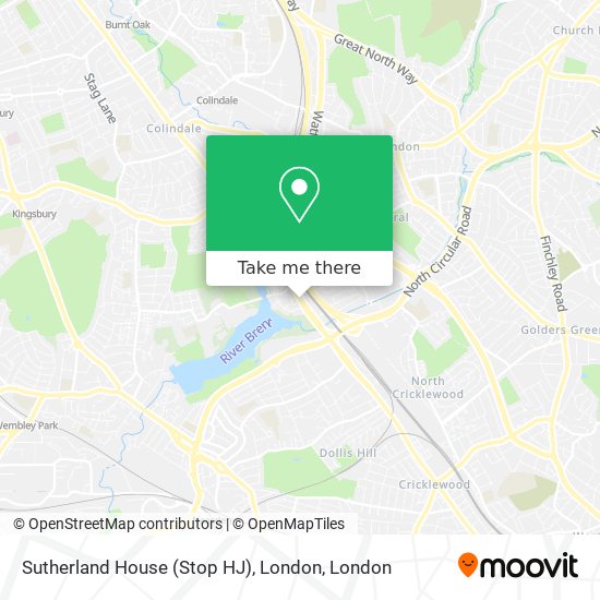 Sutherland House (Stop HJ), London map
