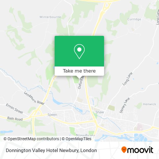 Donnington Valley Hotel Newbury map