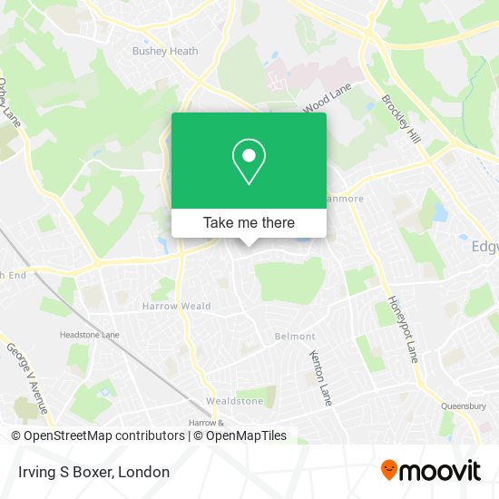 Irving S Boxer map