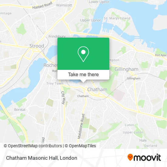 Chatham Masonic Hall map