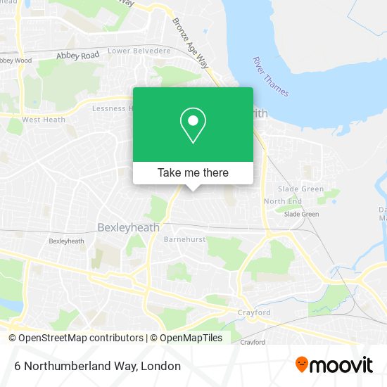 6 Northumberland Way map