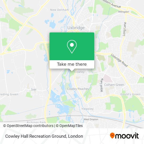 Cowley Hall Recreation Ground map