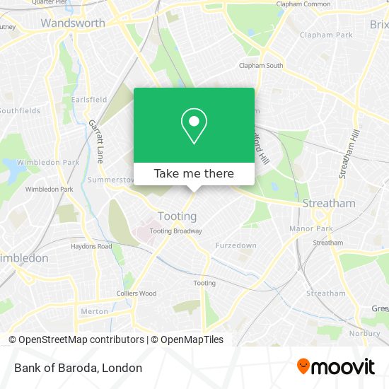 Bank of Baroda map