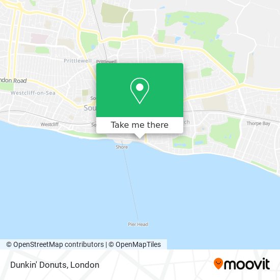 Dunkin' Donuts map