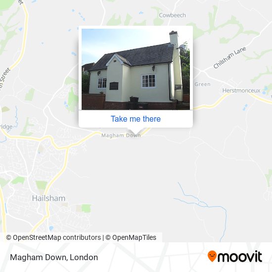 Magham Down map