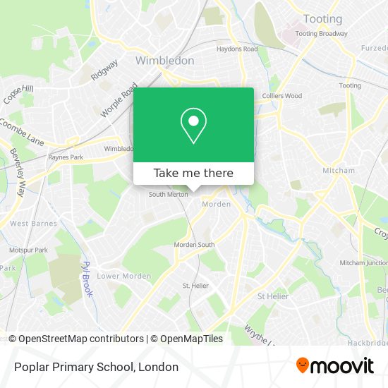 Poplar Primary School map