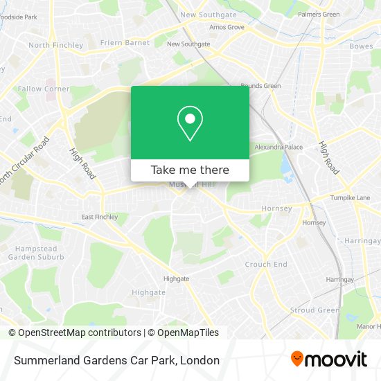 Summerland Gardens Car Park map