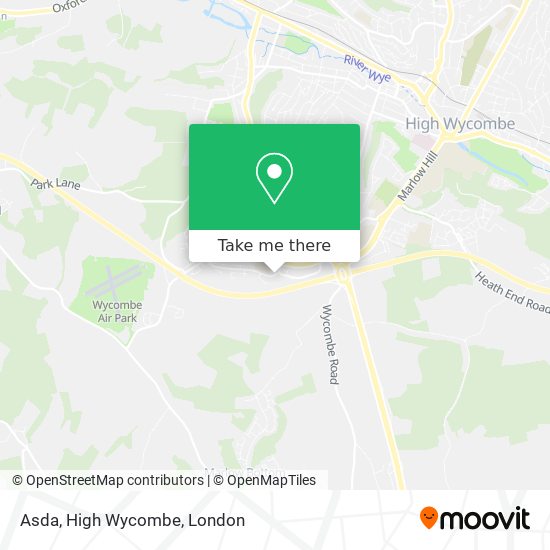Asda, High Wycombe map