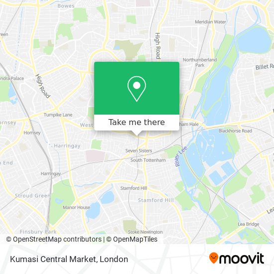 Kumasi Central Market map