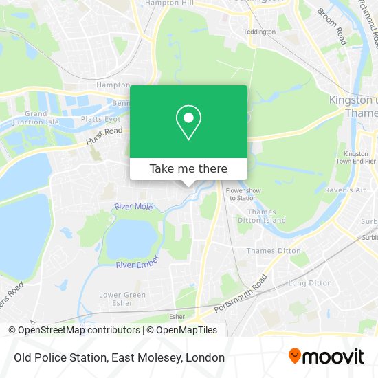 Old Police Station, East Molesey map