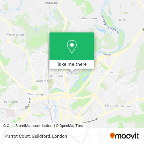 Parrot Court, Guildford map