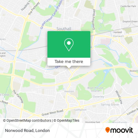 Norwood Road map