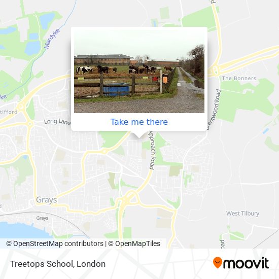 Treetops School map