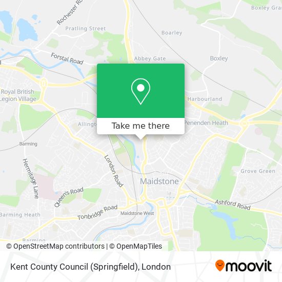 Kent County Council (Springfield) map