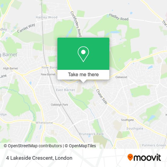 4 Lakeside Crescent map