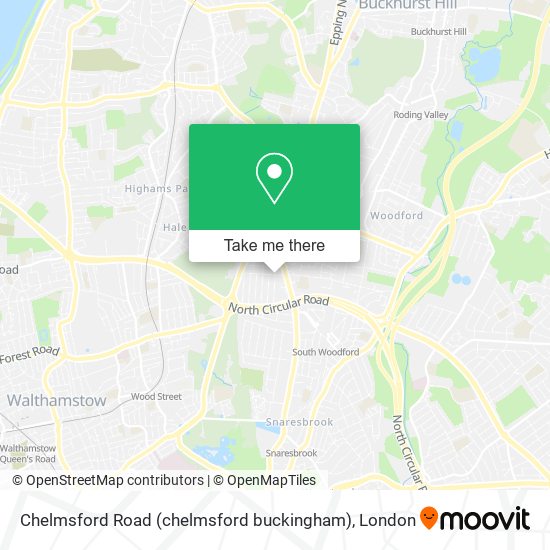 Chelmsford Road (chelmsford buckingham) map