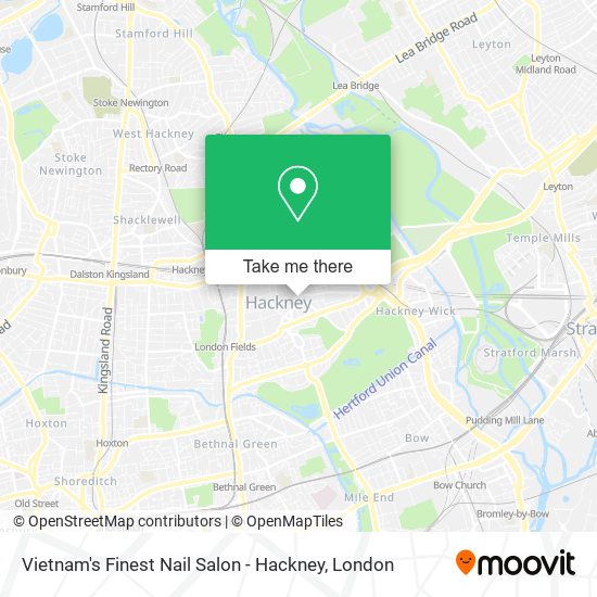 Vietnam's Finest Nail Salon - Hackney map