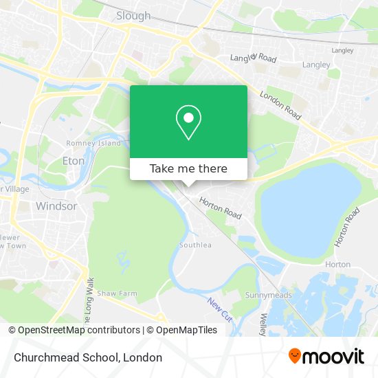 Churchmead School map