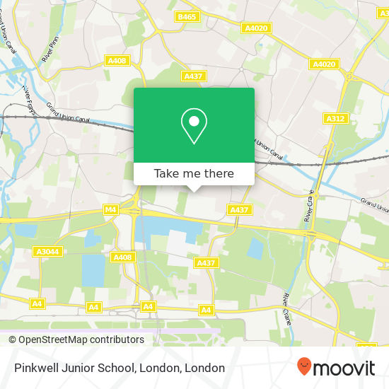 Pinkwell Junior School, London map