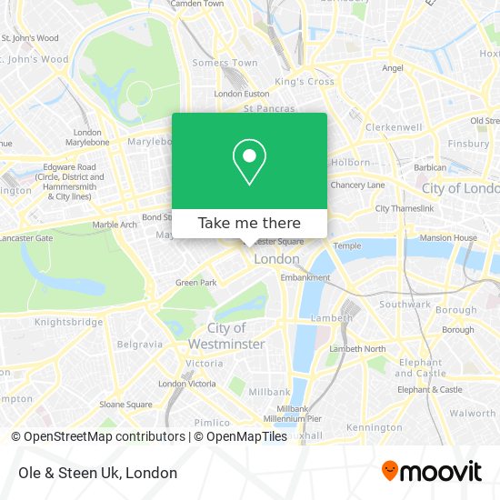 Ole & Steen Uk map
