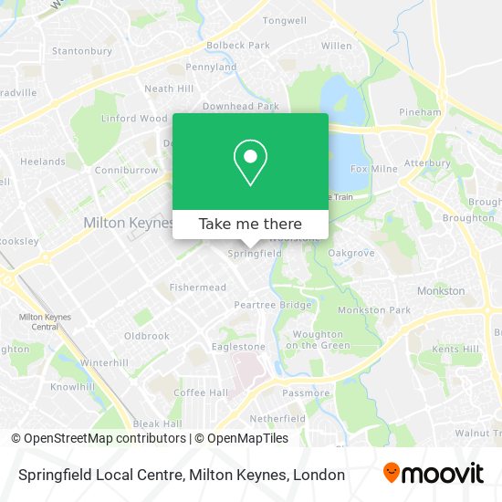 Springfield Local Centre, Milton Keynes map
