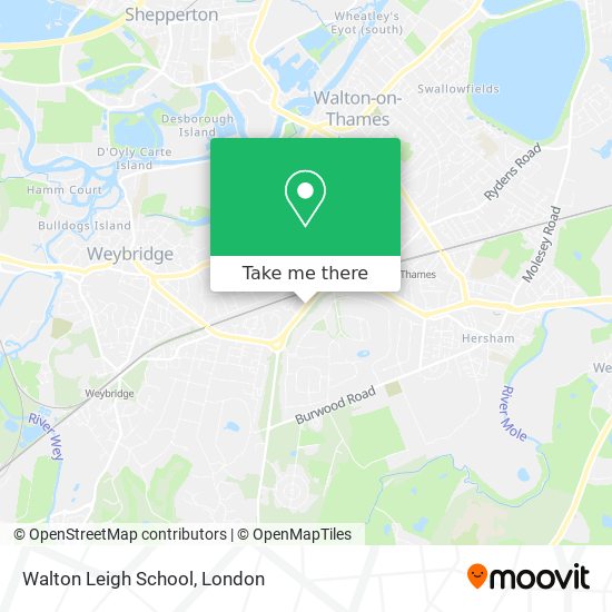 Walton Leigh School map