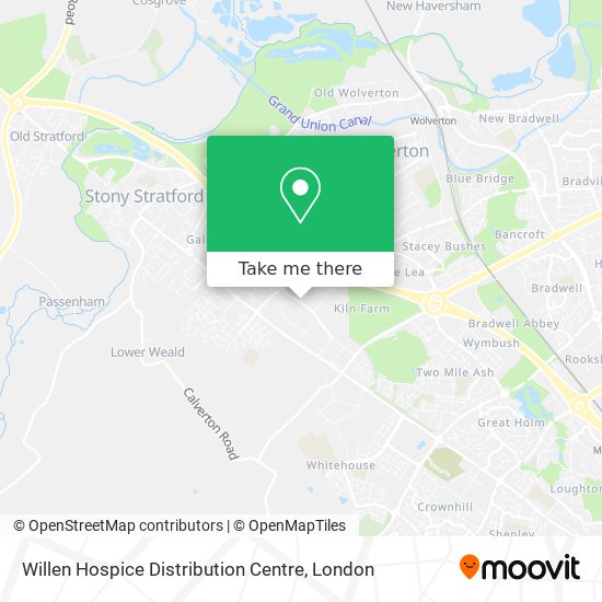 Willen Hospice Distribution Centre map