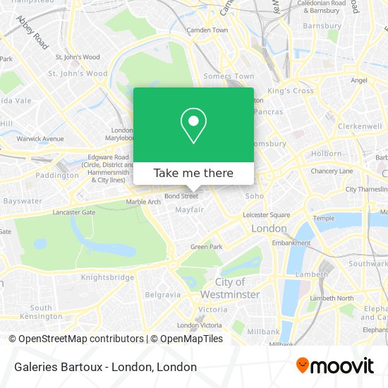Galeries Bartoux - London map