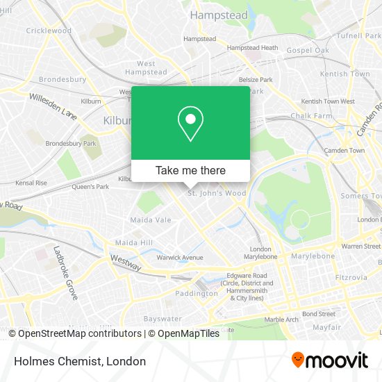 Holmes Chemist map
