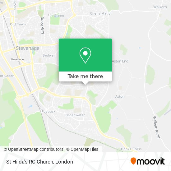 St Hilda's RC Church map