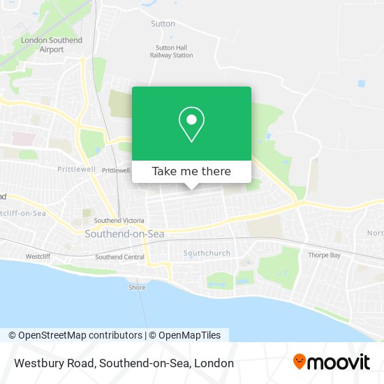 Westbury Road, Southend-on-Sea map