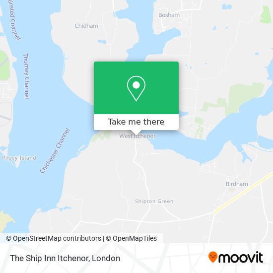 The Ship Inn Itchenor map