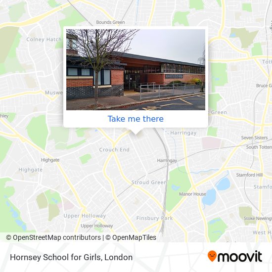 Hornsey School for Girls map